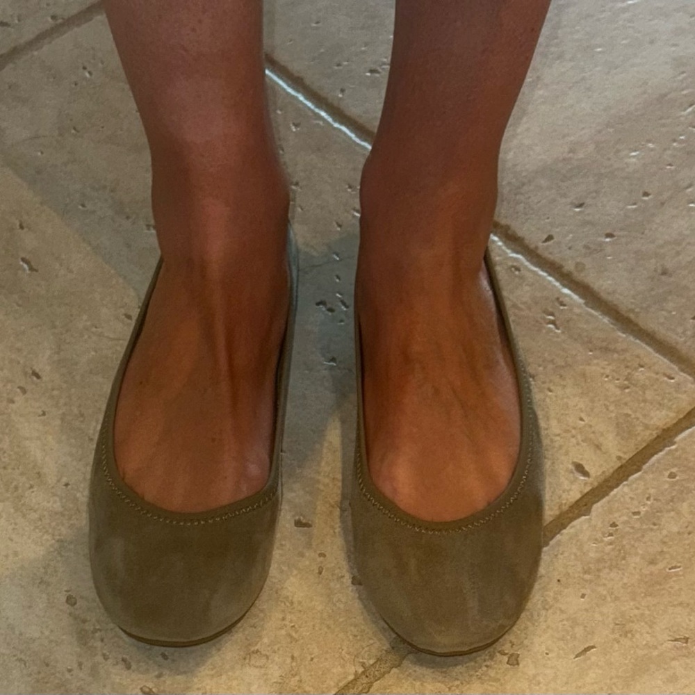 Steve Madden Green Suede Flats